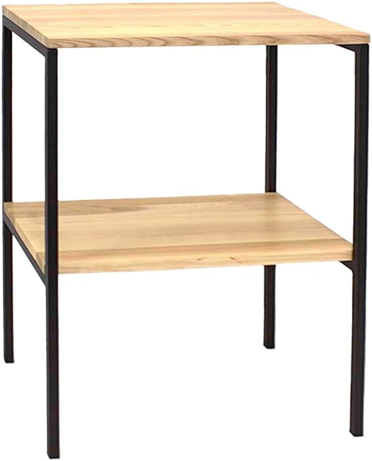 FERRO Waschtisch Konsole 60x35x75 cm – Moderner Konsolentisch mit Ablage – Badmöbel aus Eschenholz