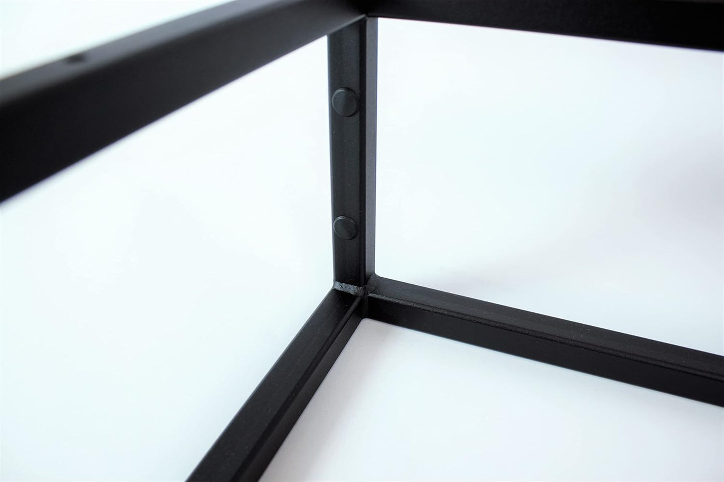 FERRO Wandkonsole Schwarz – Waschtisch Halterung aus Stahl für Waschtischplatte – Möbelkufen Design, Konsolenträger modern
