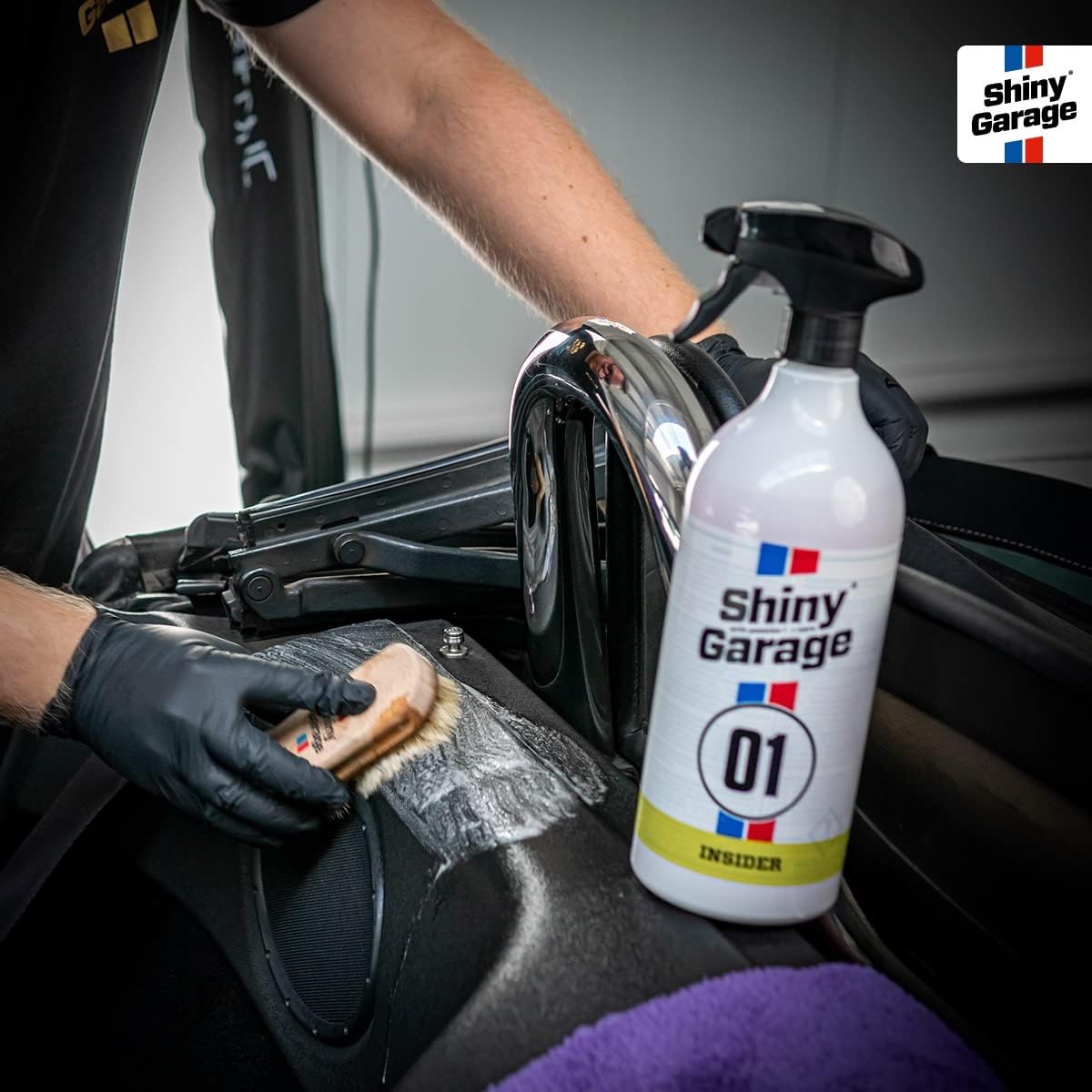 Shiny Garage Insider Interior Cleaner 500ml - Innenraum-, Kunststoff- & Polsterreiniger - Effektive Cockpitpflege für Autos