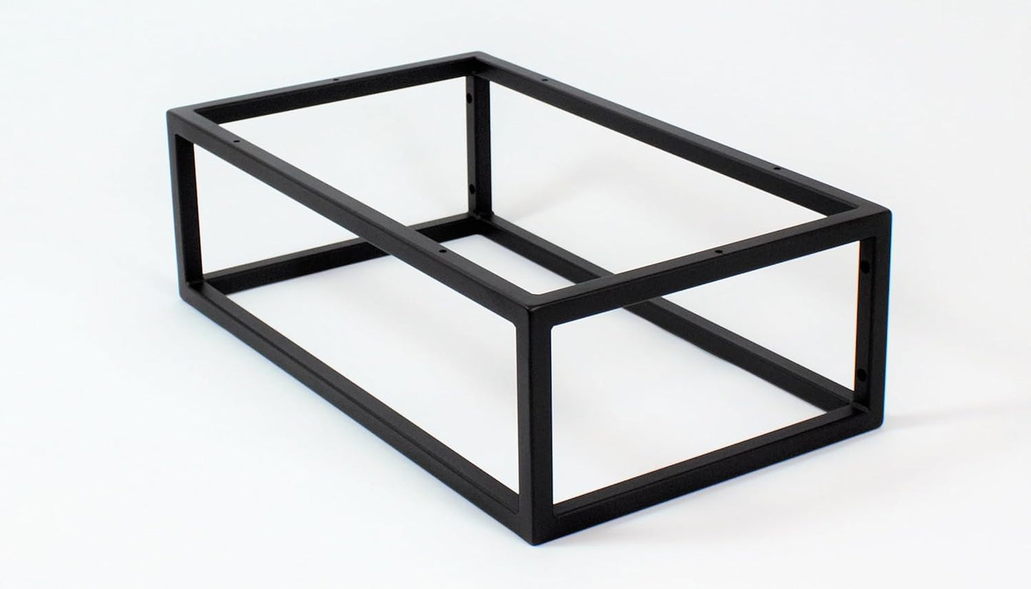 FERRO Wandkonsole Schwarz – Waschtisch Halterung aus Stahl für Waschtischplatte – Möbelkufen Design, Konsolenträger modern