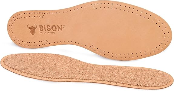 BISON Leder Einlegesohlen – 3 Paare | Komfort & Schutz vor Schweißfüßen & Fußschmerzen | Für Damen & Herren