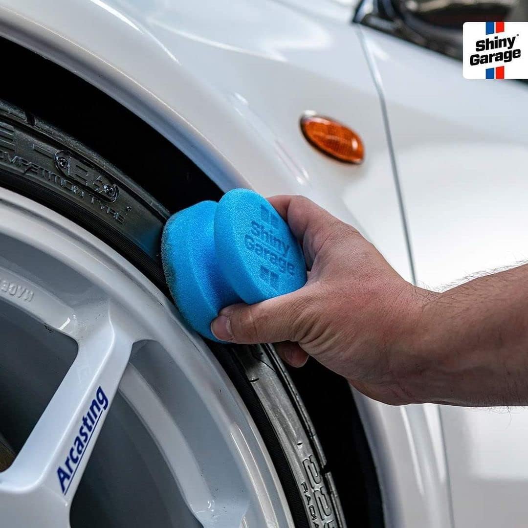 Shiny Garage Bi-Color Tire Applicator Pad - Autoschwamm für Reifenpflege - Soft Foam Polierschwamm für Reifenglanz
