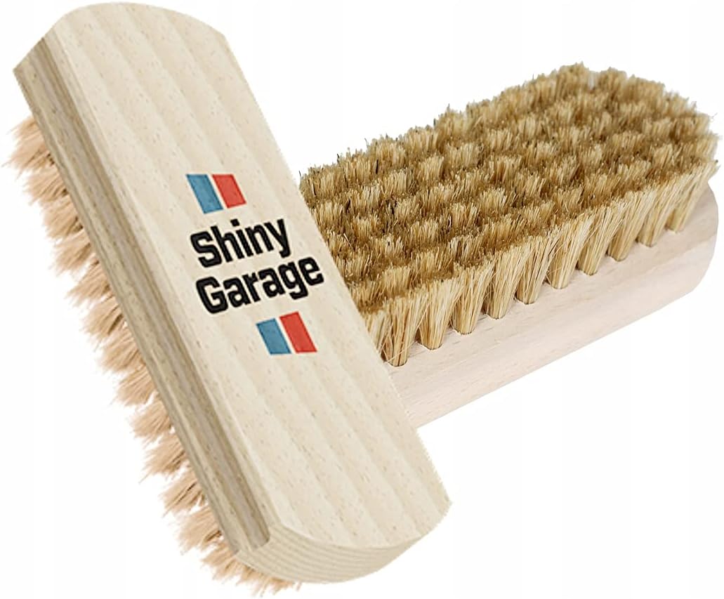 Shiny Garage Lederbürste Auto - Ergonomische Bürste mit Weichen Borsten für Schonende Lederpflege - Kratzfrei & Effektiv