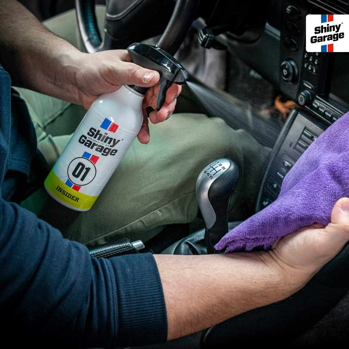 Shiny Garage Insider Interior Cleaner 500ml - Innenraum-, Kunststoff- & Polsterreiniger - Effektive Cockpitpflege für Autos