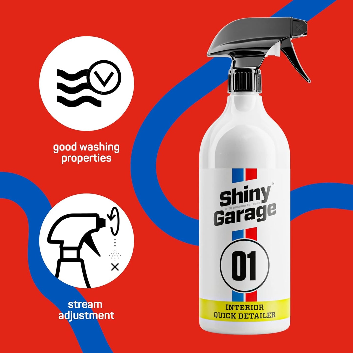 Shiny Garage Interior Quick Detailer 1L - Innenraumreiniger und Cockpitpflege für Autos