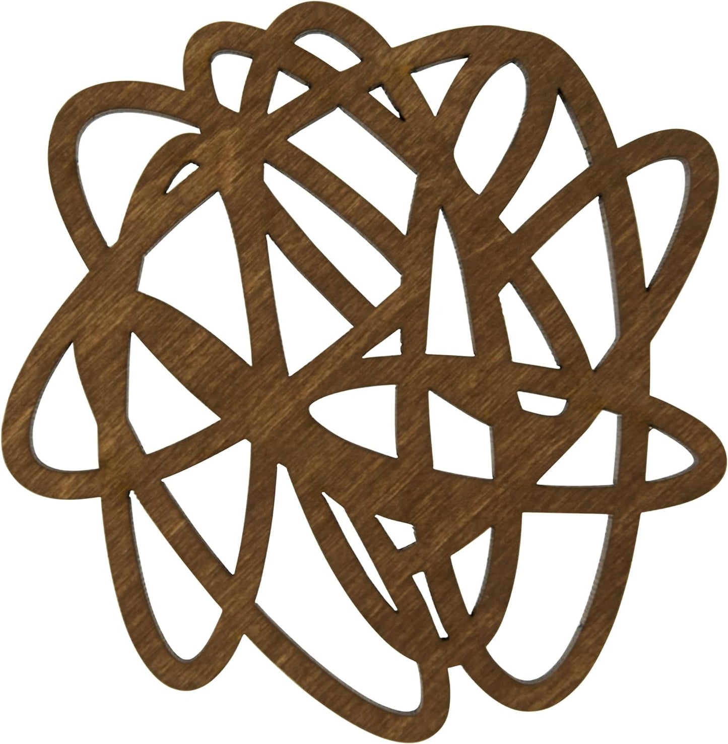Decorify Untersetzer für Gläser aus Sperrholz - Holzuntersetzer 6 mm (Oval)