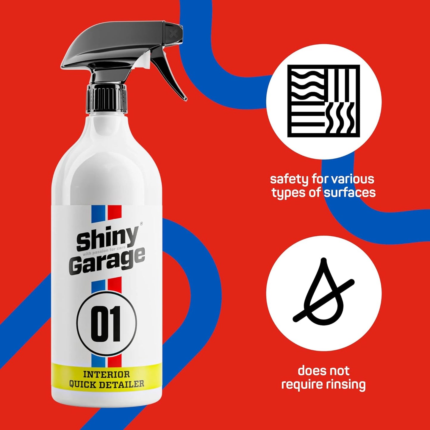 Shiny Garage Interior Quick Detailer 1L - Innenraumreiniger und Cockpitpflege für Autos
