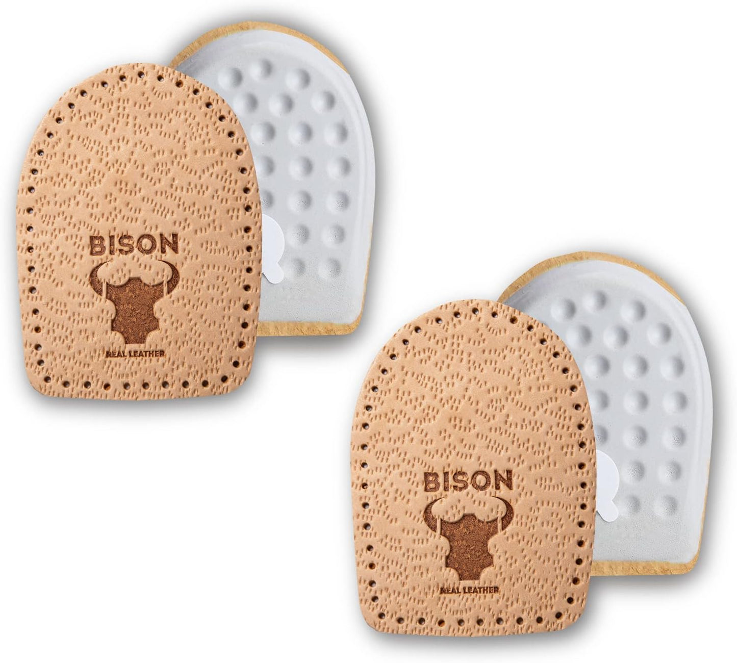 BISON Fersenkissen aus Leder – Fersensporn Einlagen & Fersenerhöhung für Damen und Herren