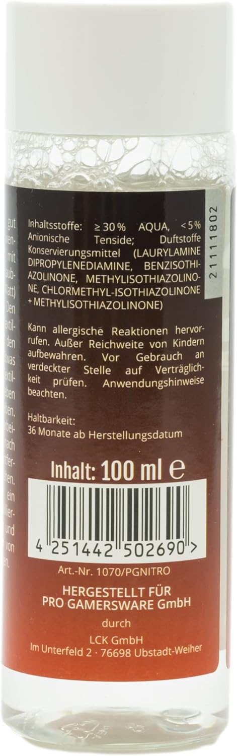 Textil Reinigungsmittel 100ml für Gaming Stühle - Nitro Concepts | Textilpflege & Schutz mit Schwamm Inklusive