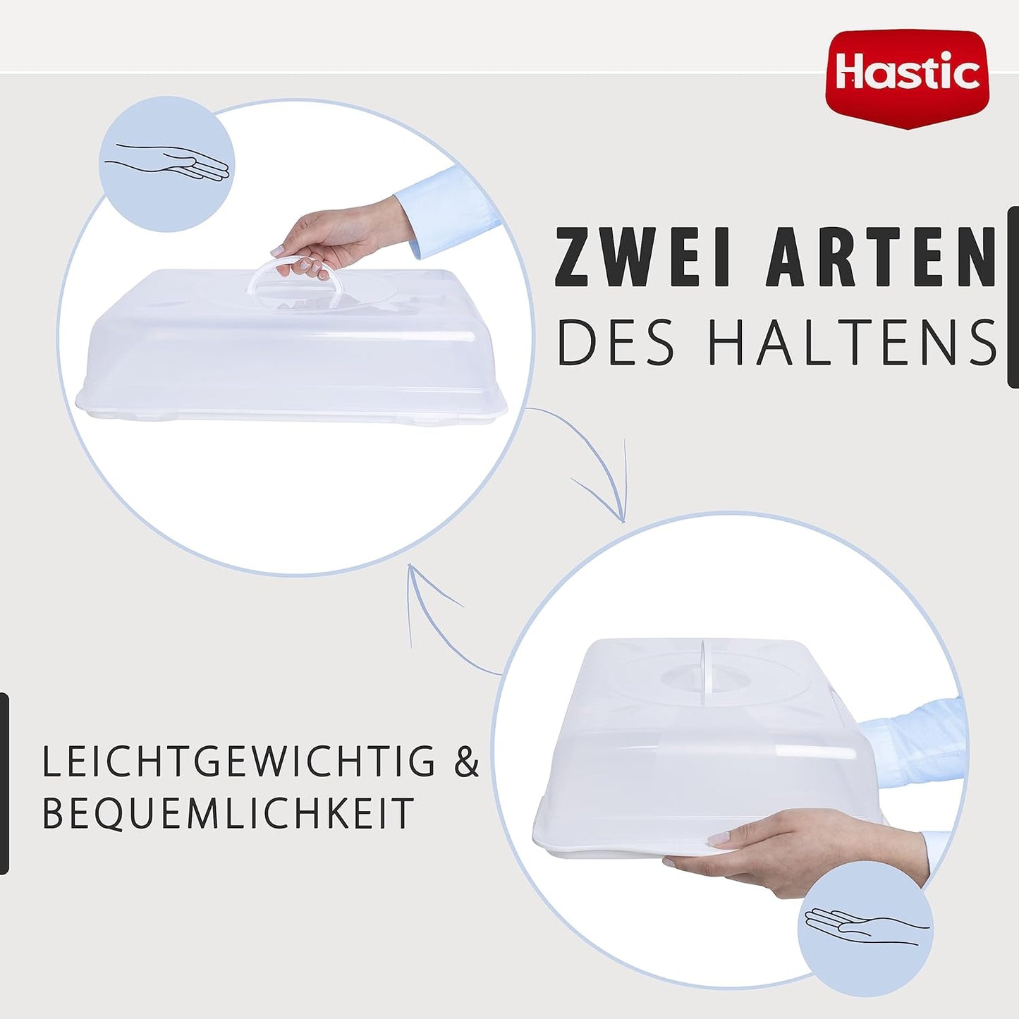Hastic Kuchen Transportbox Rechteckig 46x29x11 cm