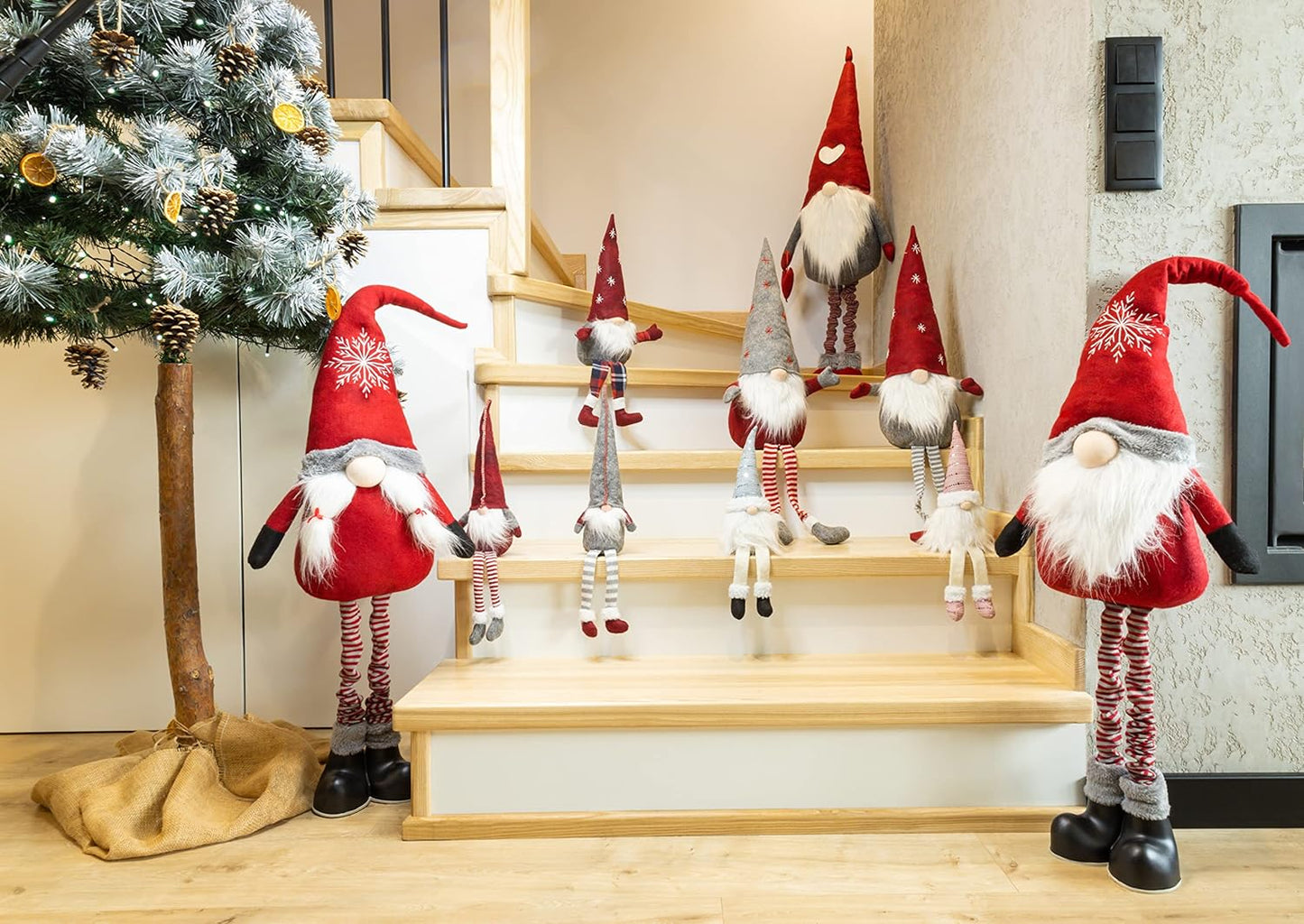 Saska Garden Wichtel Figur - Weihnachtswichtel Deko