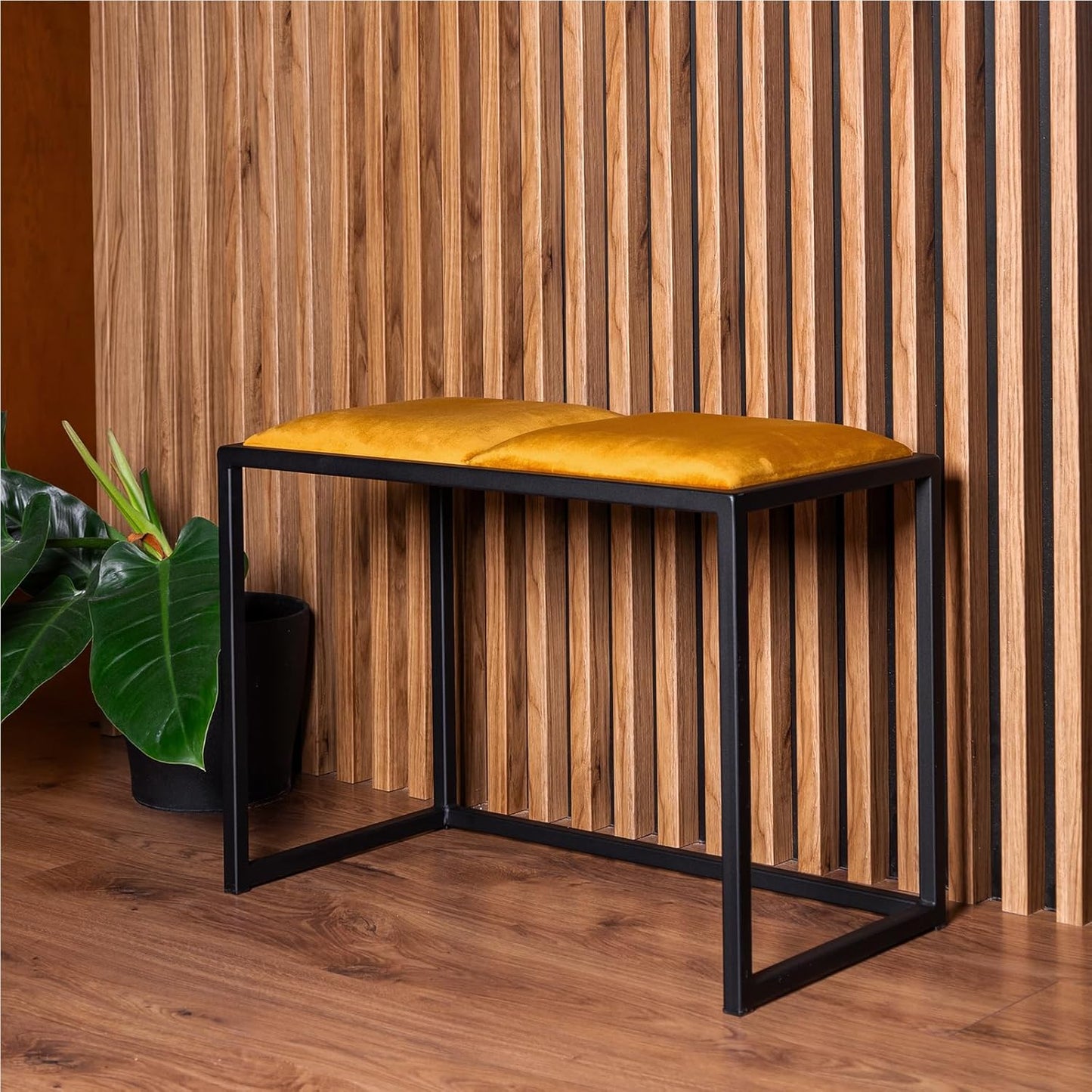 FERRO Sitzbank 64,5 cm – Handgefertigte Flurbank - Loft Design für kleine Garderoben