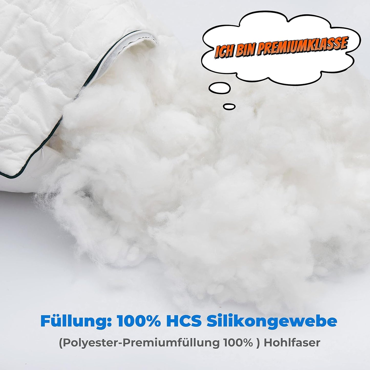 Allergiker Kopfkissen - Mikrofaser Kissen
