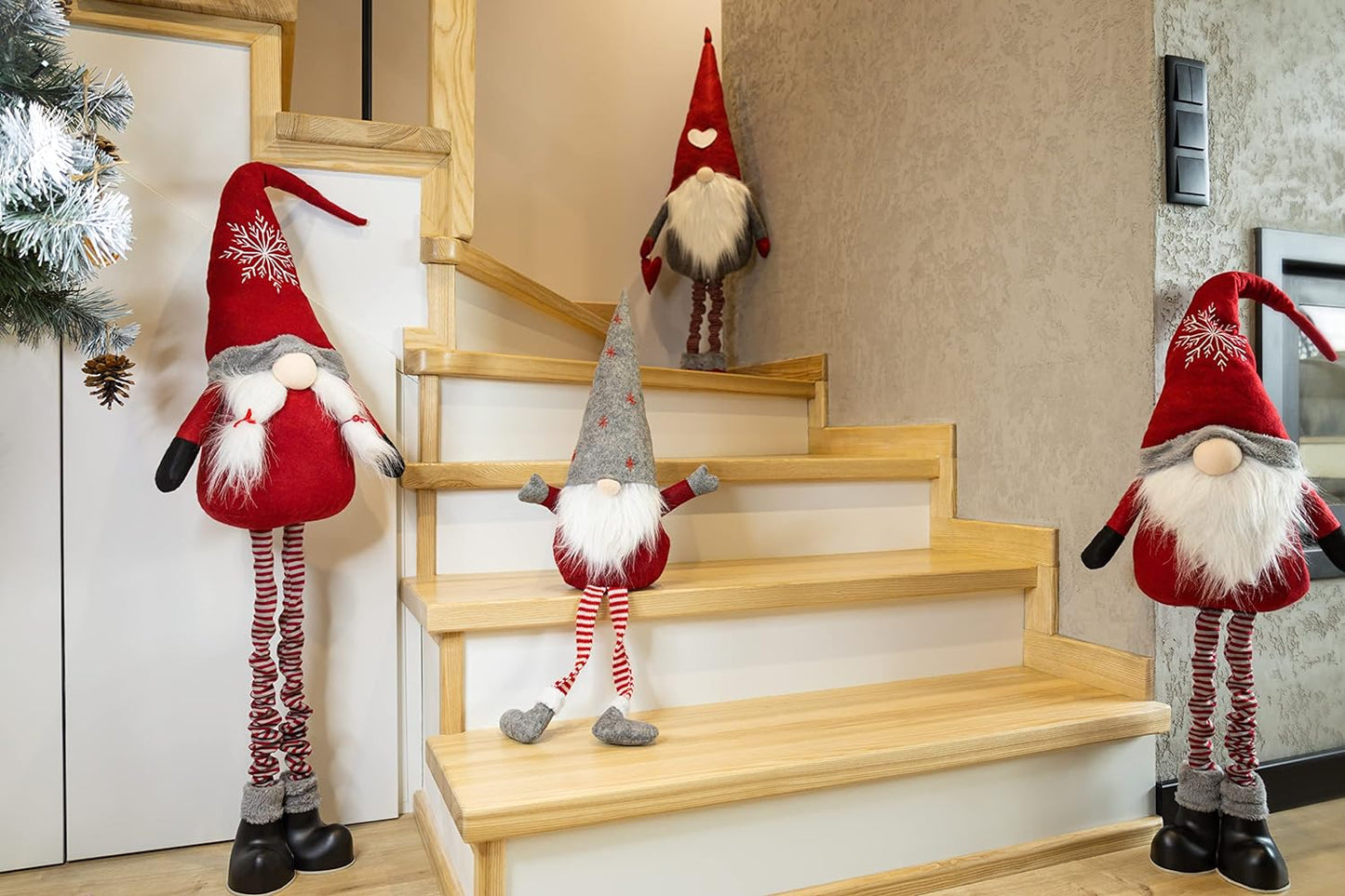Saska Garden Wichtel Figur - Weihnachtswichtel Deko