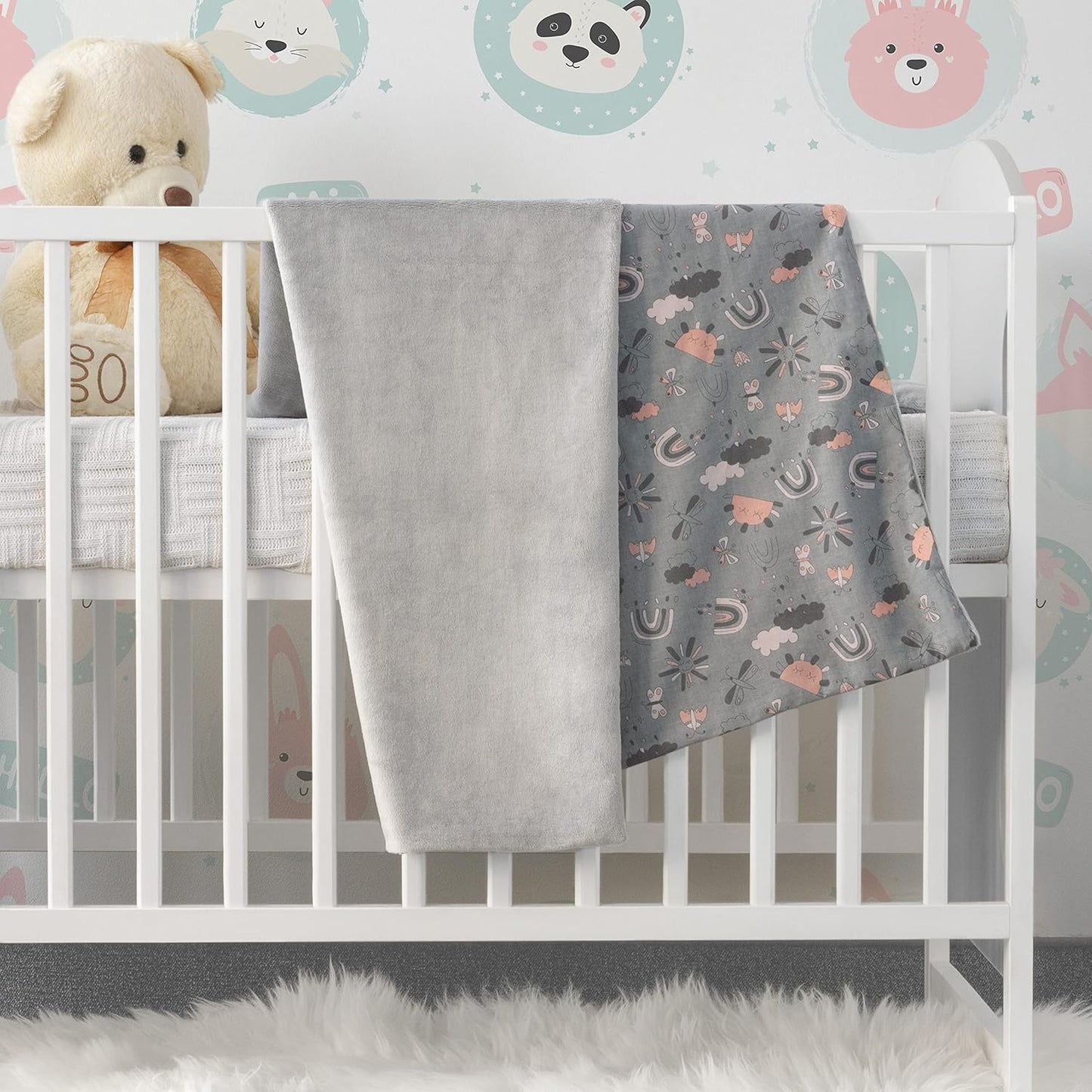 LUMALI Babydecke Baumwolle 75x100 cm - Kuscheldecke Baby mit OEKO-TEX
