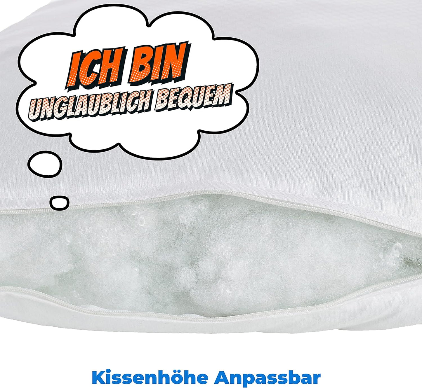 Allergiker Kopfkissen - Mikrofaser Kissen