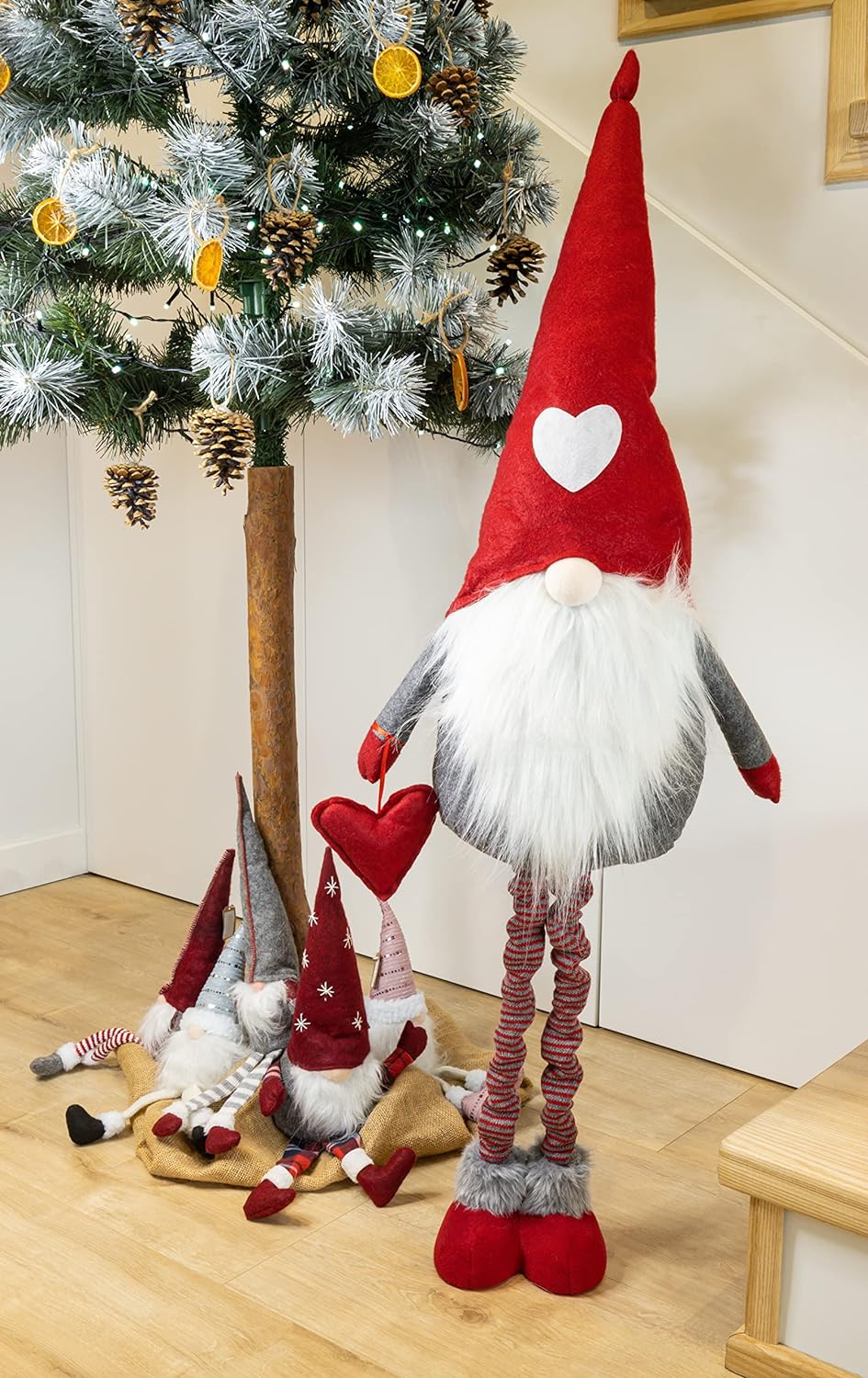 Saska Garden Wichtel Figur - Weihnachtswichtel Deko