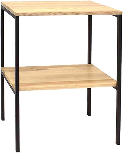 FERRO Waschtisch Konsole 60x35x75 cm – Moderner Konsolentisch mit Ablage – Badmöbel aus Eschenholz
