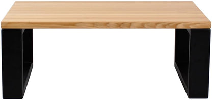 FERRO Waschtischplatte aus Eschenholz – Massivholz Konsole für Aufsatzwaschbecken – Modernes Design, lackiert, Wandhalterung