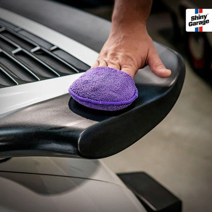 Shiny Garage Violett Microfaser Applikator - Mikrofasertuch für Autolackpflege mit Angenehmem Griff
