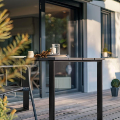 FERRO Tischbeine Metall Schwarz 72 cm – Modernes Tischgestell aus Stahl 2 mm – Tischfüße mit 8 mm Bohrungen & Kunststoffkappen
