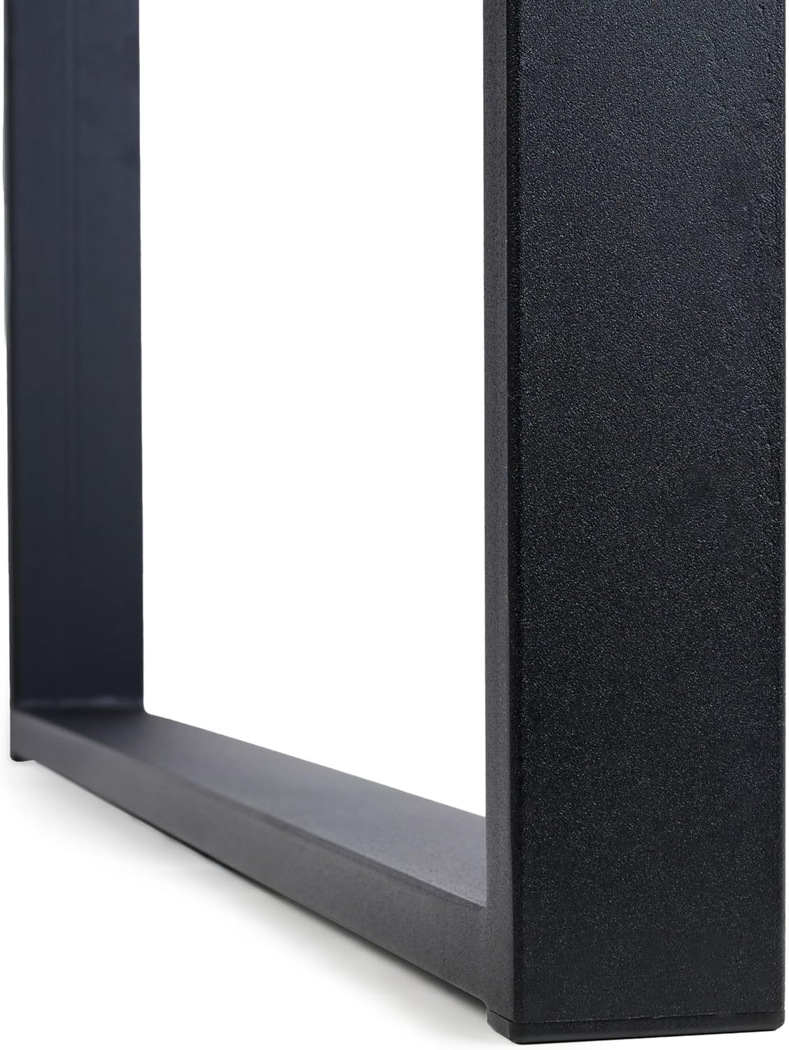 FERRO Tischbeine Metall Schwarz 72 cm – Modernes Tischgestell aus Stahl 2 mm – Tischfüße mit 8 mm Bohrungen & Kunststoffkappen