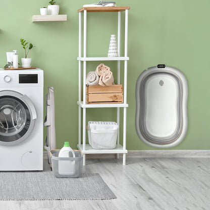 moovkee. Baby Badewanne 84,5cm Höhe - LCD-Thermometer - mit Komfort Badewannenkissen um das Baby zu Unterstützen - bis zu 30 kg