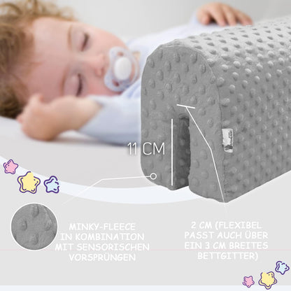 DREAMLAND Bettumrandung Babybett - Komplett Set für Kinderzimmer Dekoration und Kopfschutz